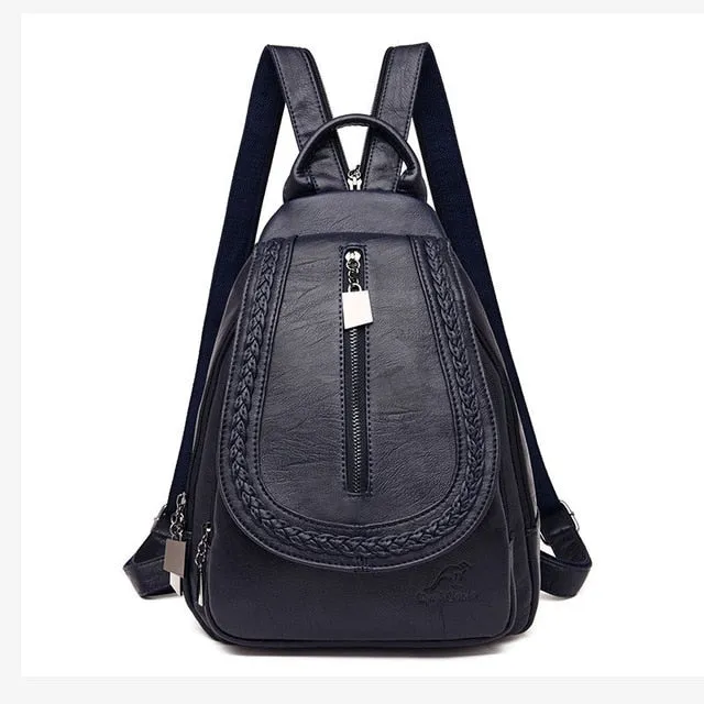 Female Leather Backpack