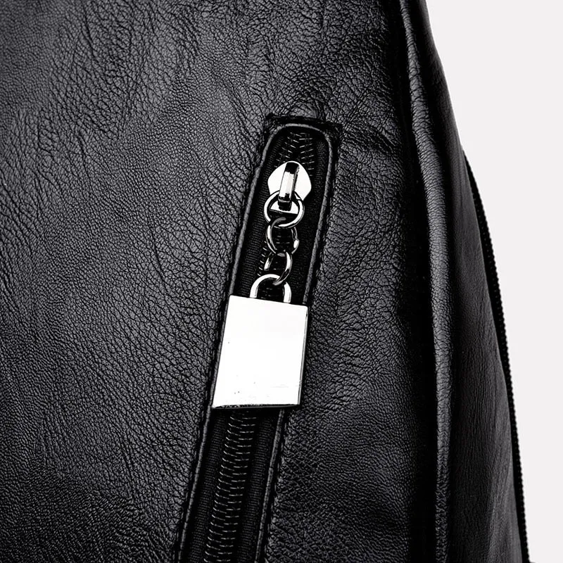 Female Leather Backpack