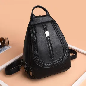 Female Leather Backpack