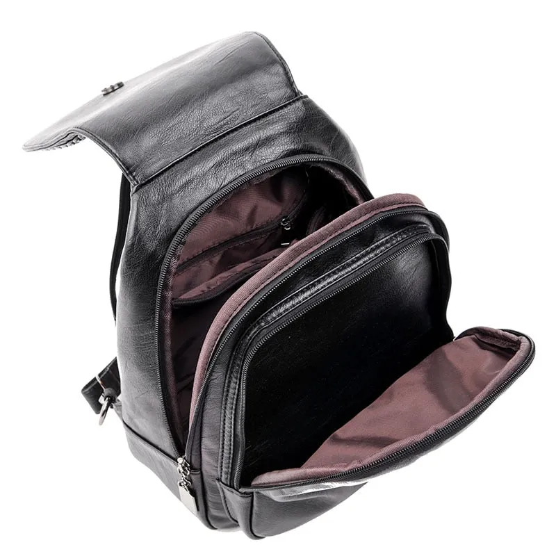 Female Leather Backpack