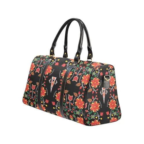 Floral Beadwork Six Bands Waterproof Travel Bag