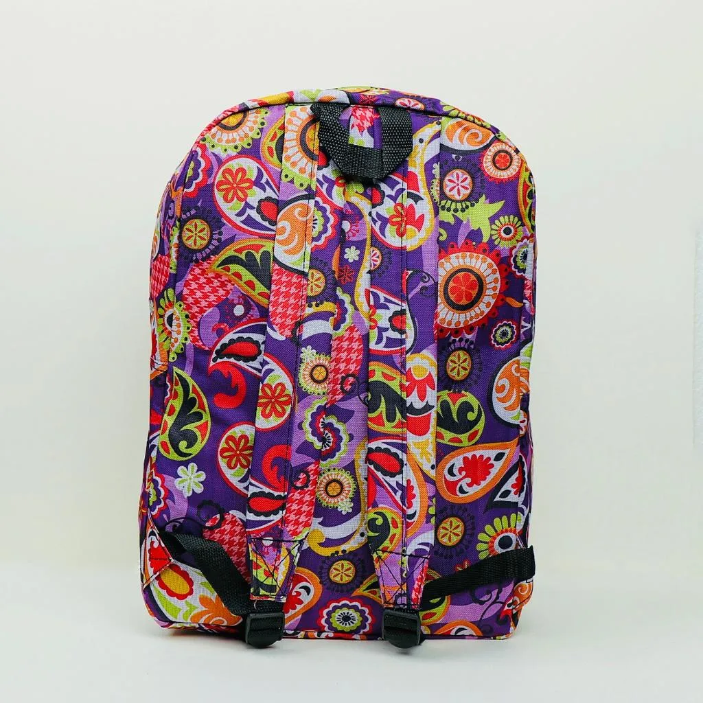 Floral Printed World Backpack