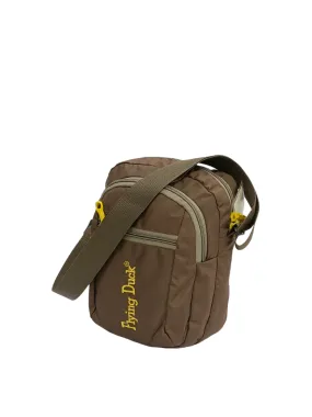 Flying duck medium size side bag brown colour