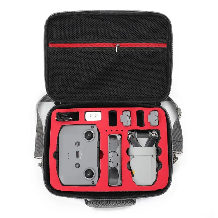 For DJI Mini 2 SE Grey Shockproof Carrying Hard Case Shoulder Bag, Size: 29 x 19.5 x 12.5cm (Red)