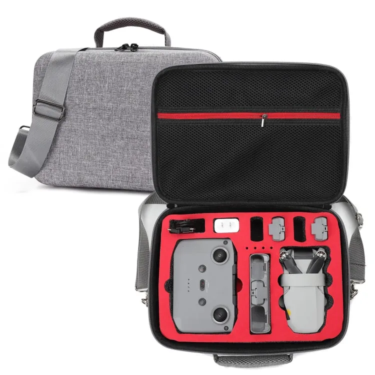 For DJI Mini 2 SE Grey Shockproof Carrying Hard Case Shoulder Bag, Size: 29 x 19.5 x 12.5cm (Red)