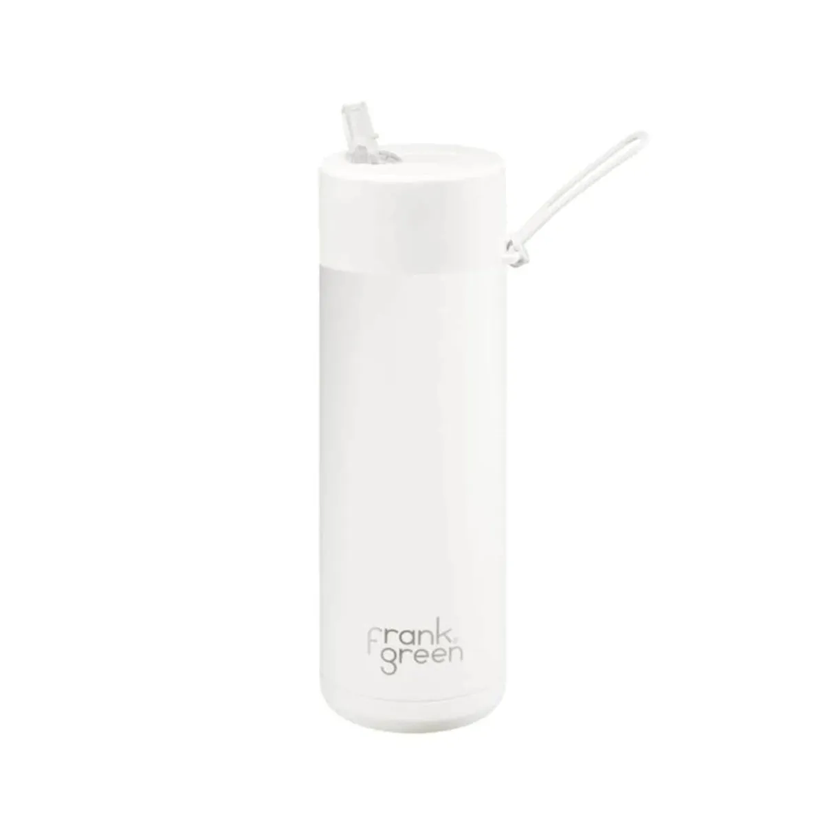 Frank Green Bottle with Straw Lid Cloud White 595ml