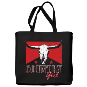 Free Gift Marlboro Style Steer Skull Tote Bag