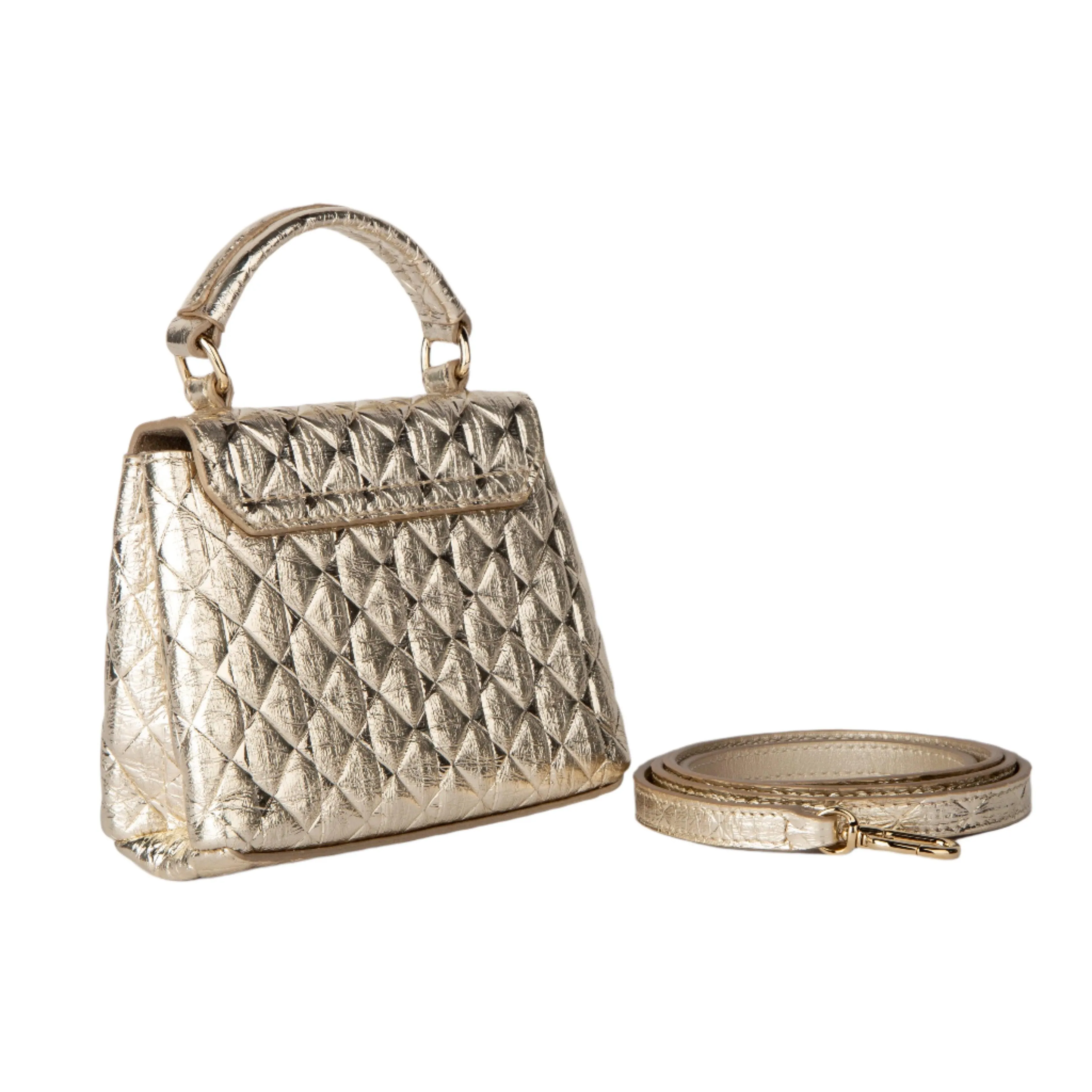 Furla Micro Top Handle - Ares - Platino Light Gold