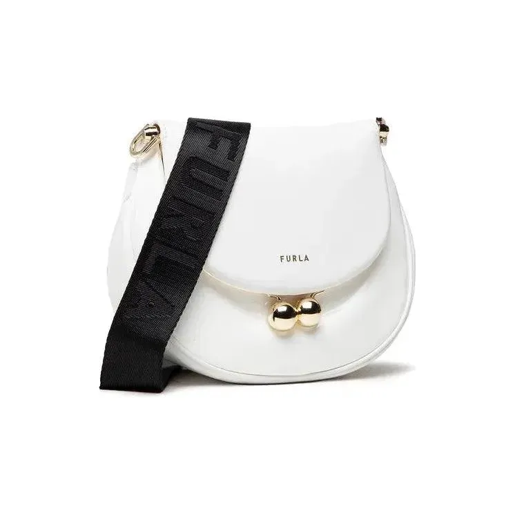 Furla Portagioia Mini Crossbody - chalk nero