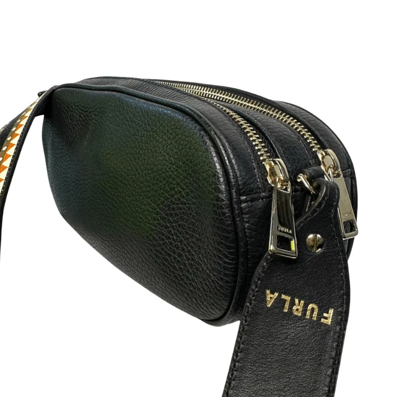 Furla Real Small Crossbody Double Zip - Toni Nero