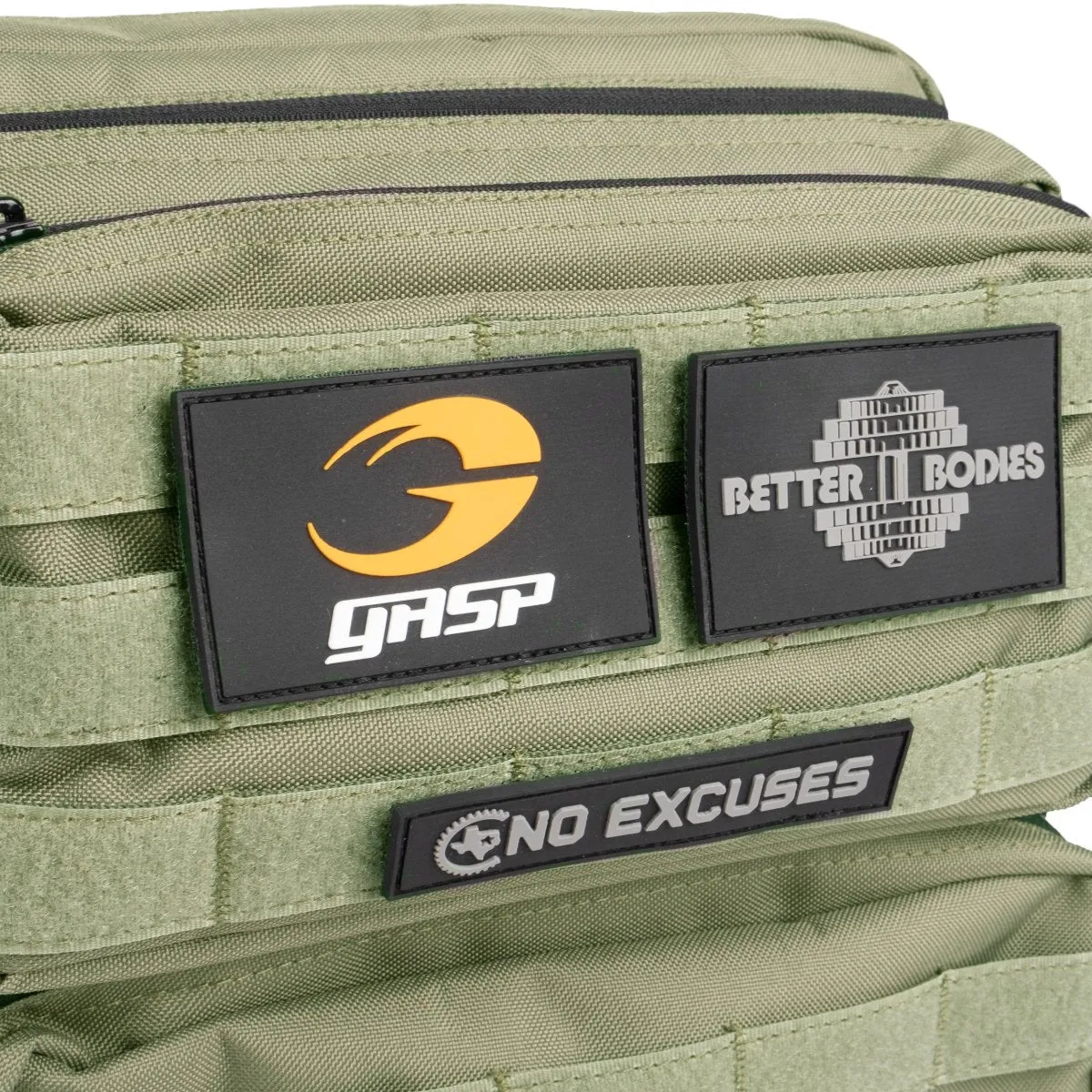 GASP & Better Bodies Tactical Back Pack - Washed Green