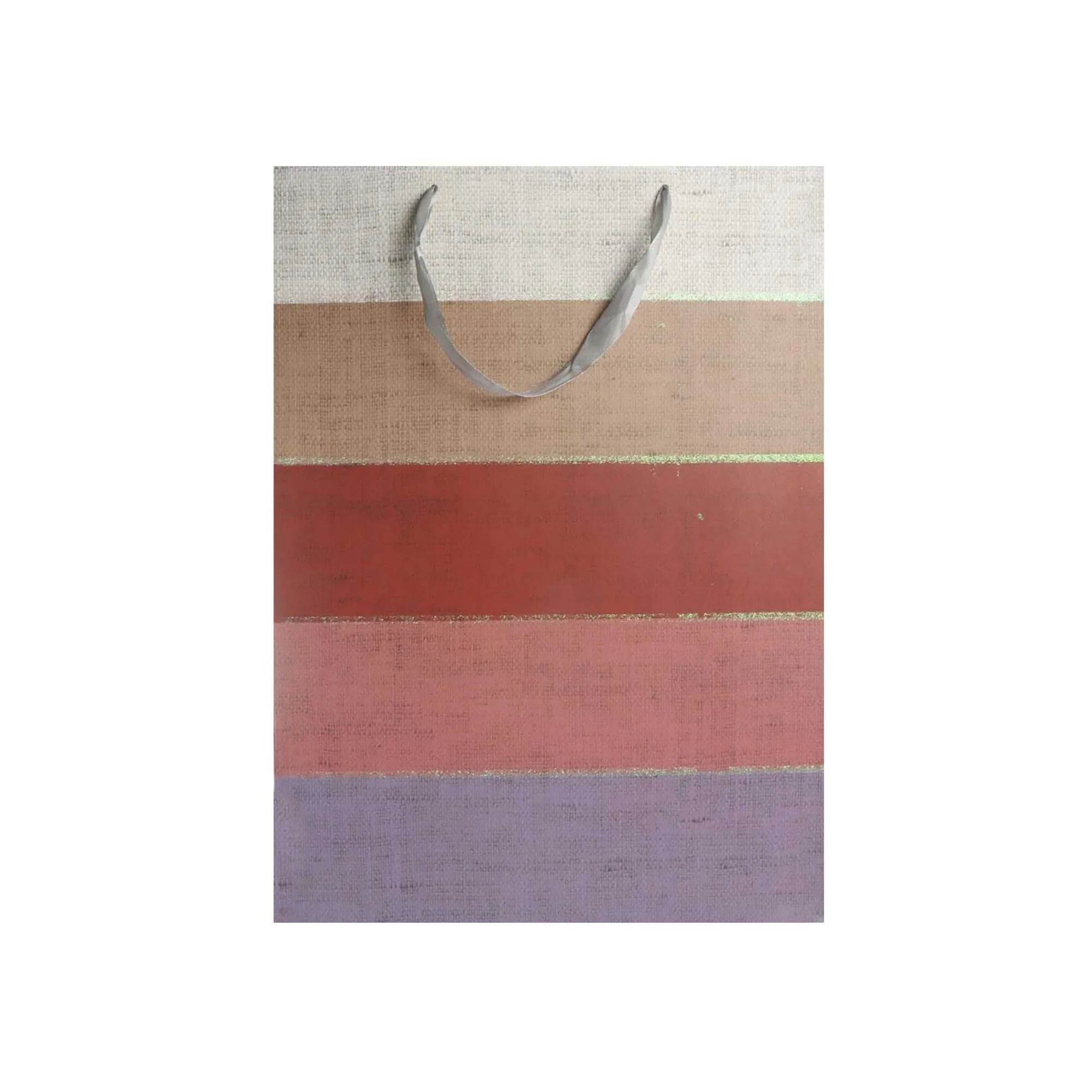 Gift Paper Bag Colour Stripes 26x32cm Medium