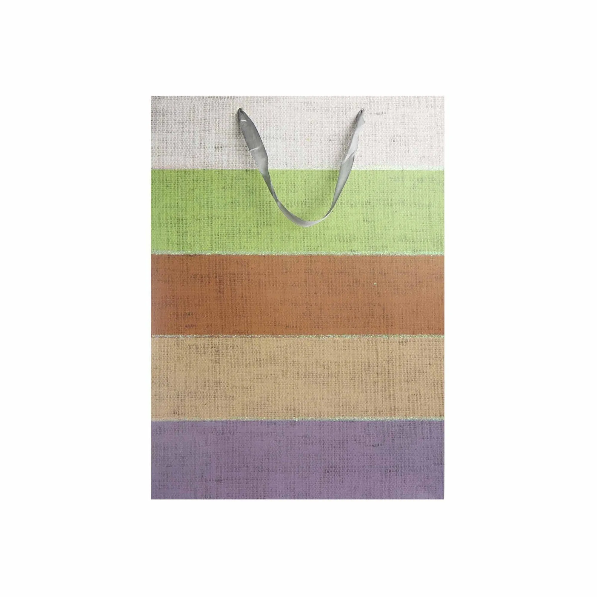 Gift Paper Bag Colour Stripes 26x32cm Medium