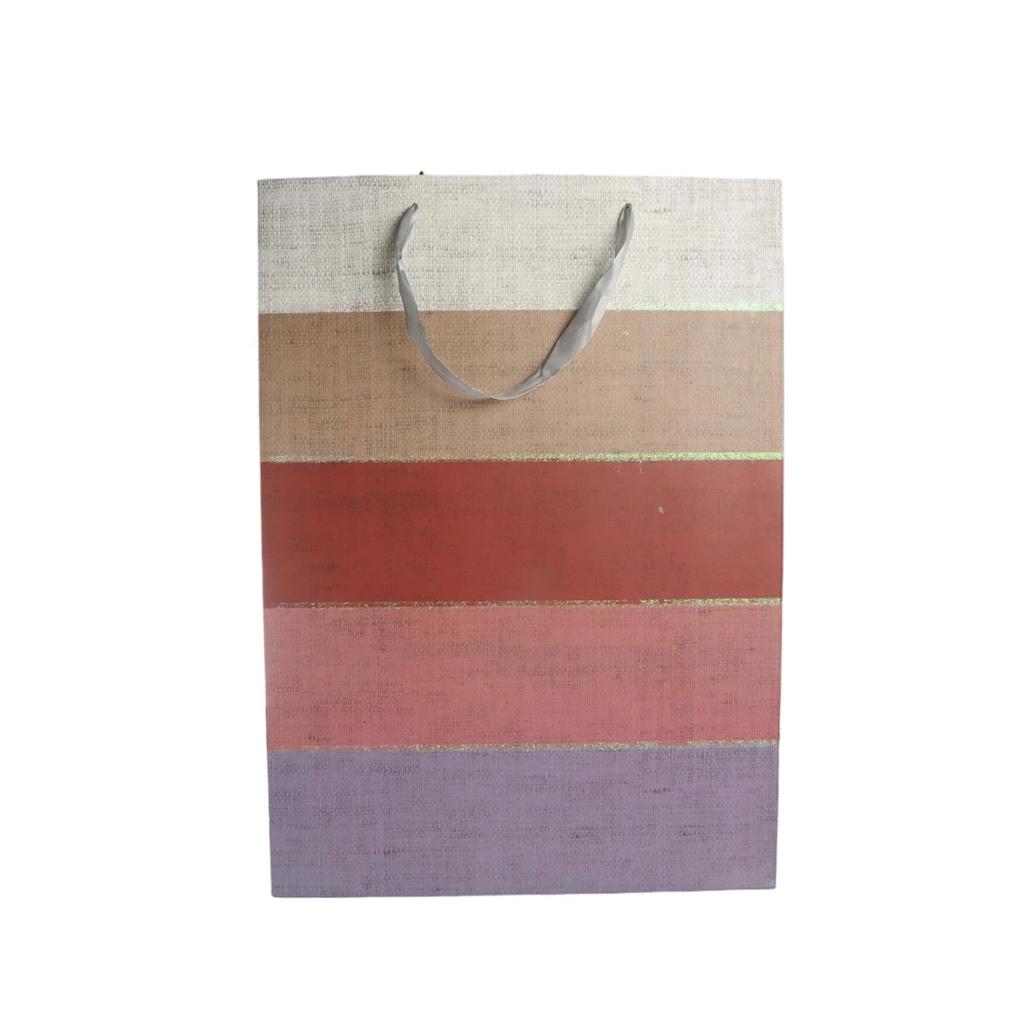 Gift Paper Bag Colour Stripes 26x32cm Medium