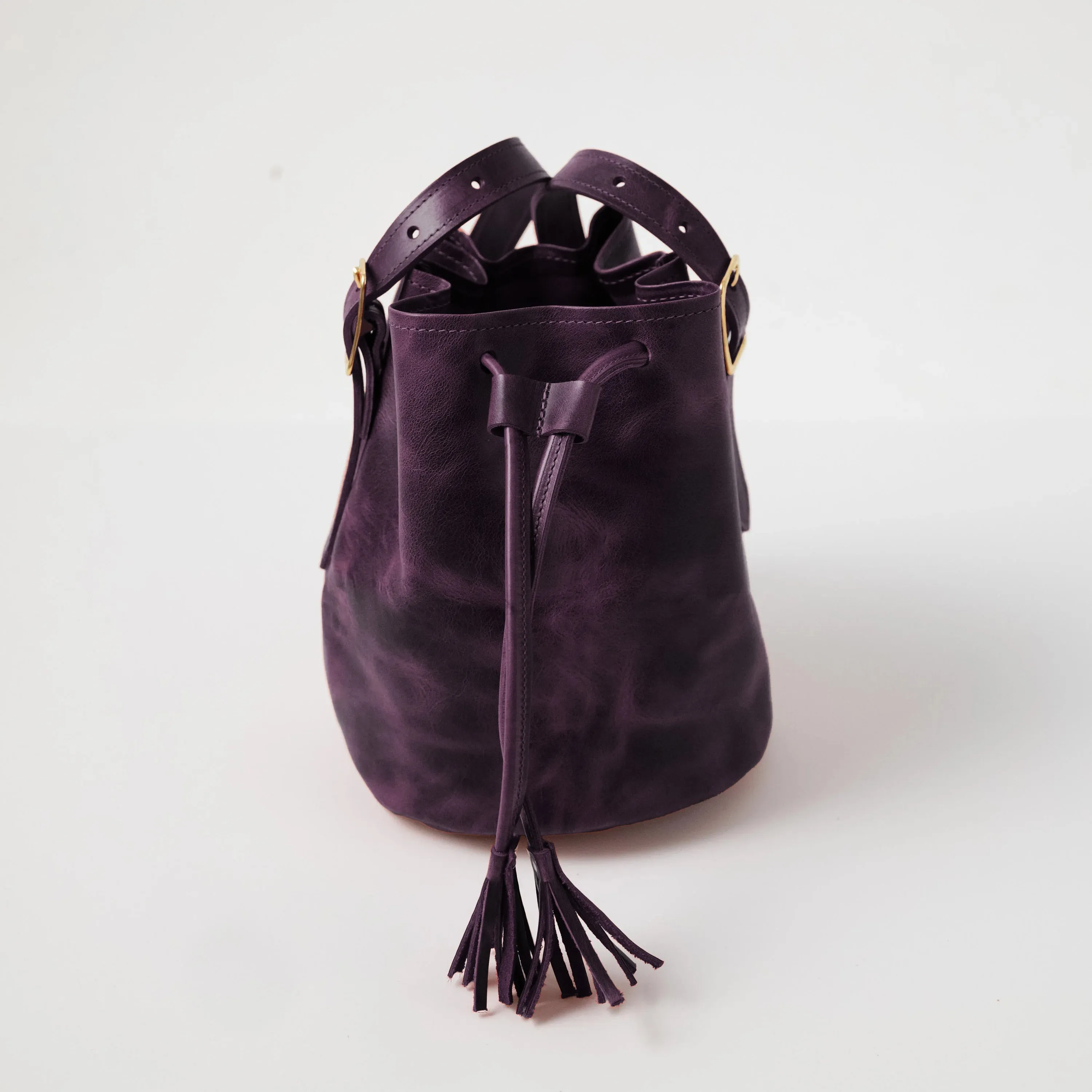 Glossy Purple Bucket Bag Bundle