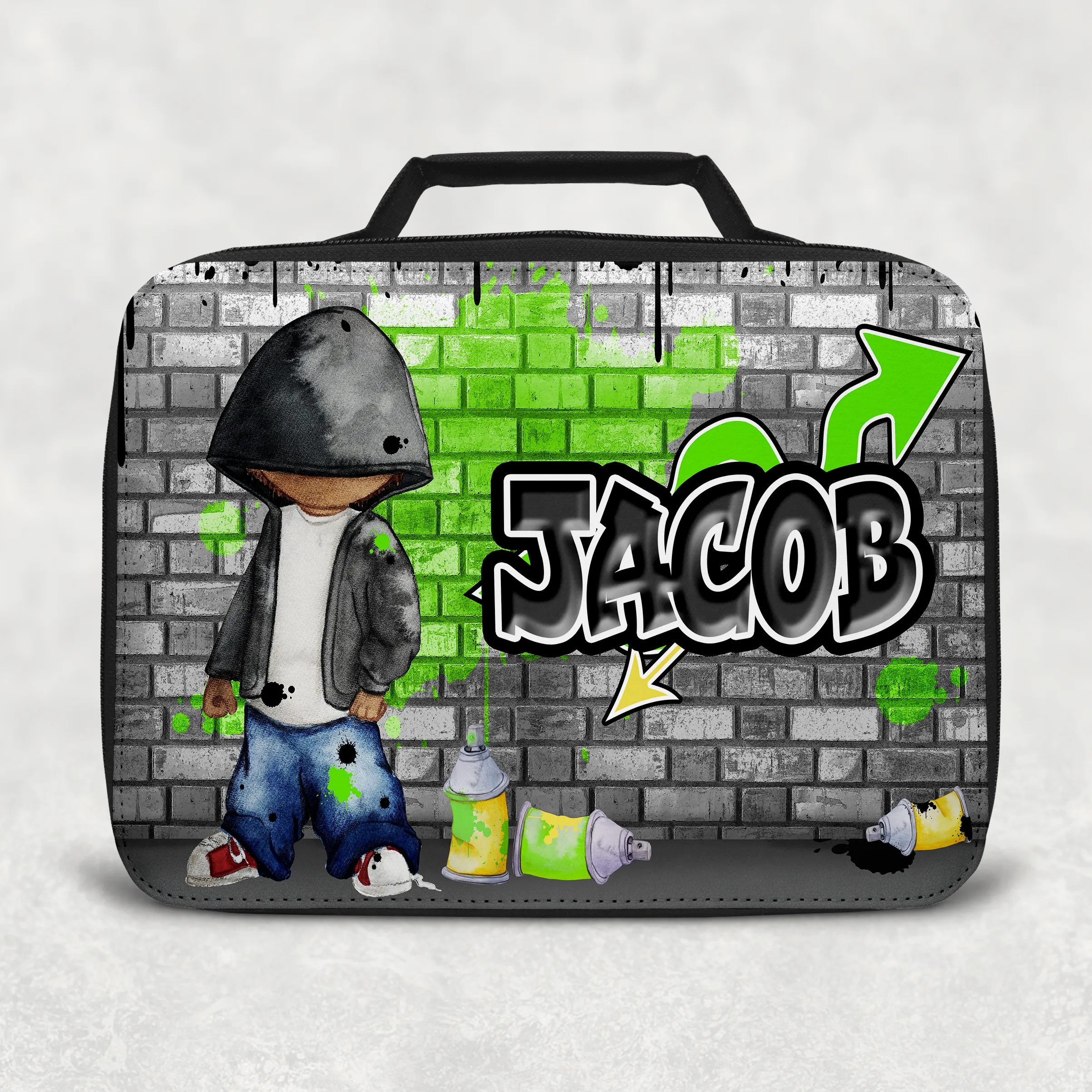 Graffiti Artist Personalised Insulated Lunch Bag