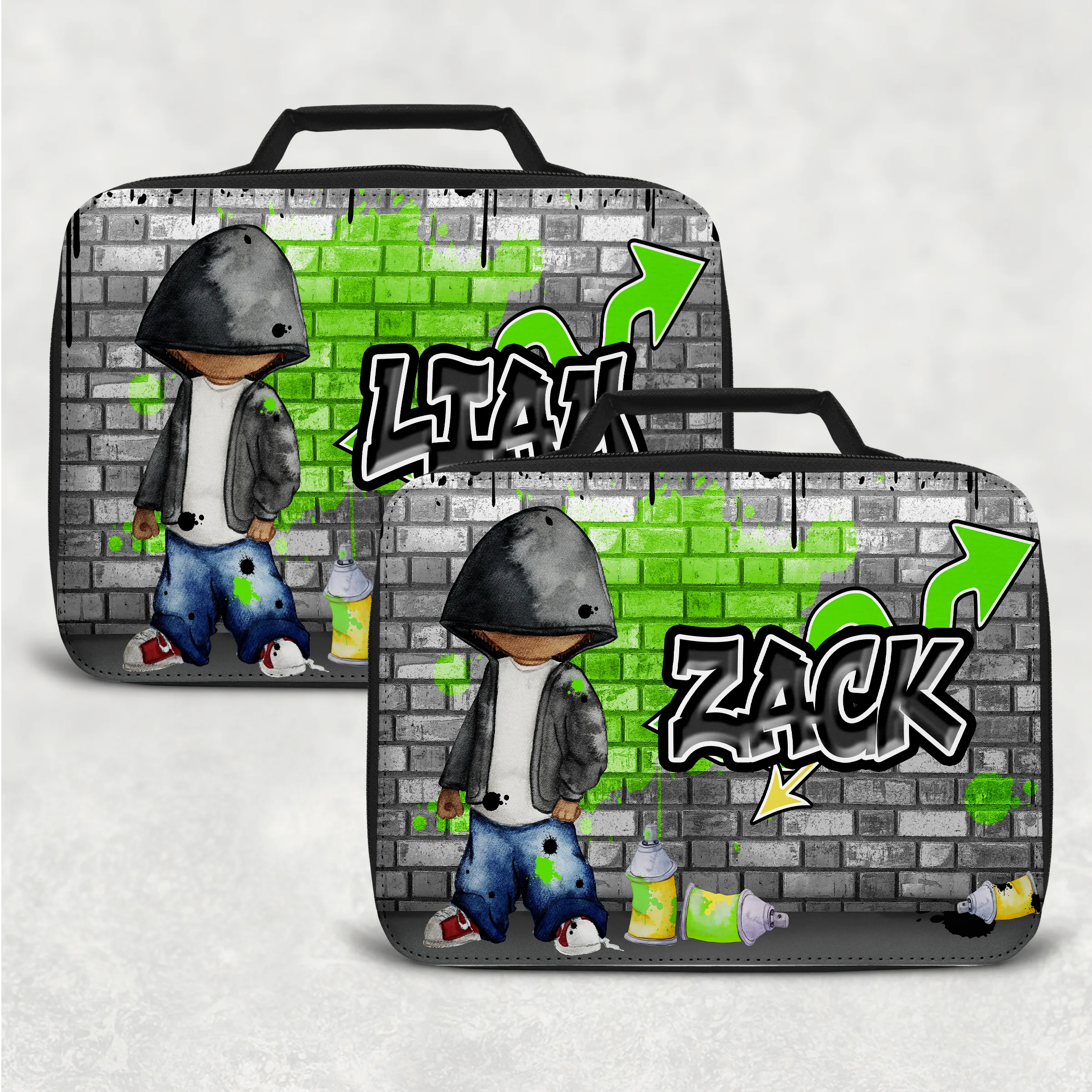 Graffiti Artist Personalised Insulated Lunch Bag