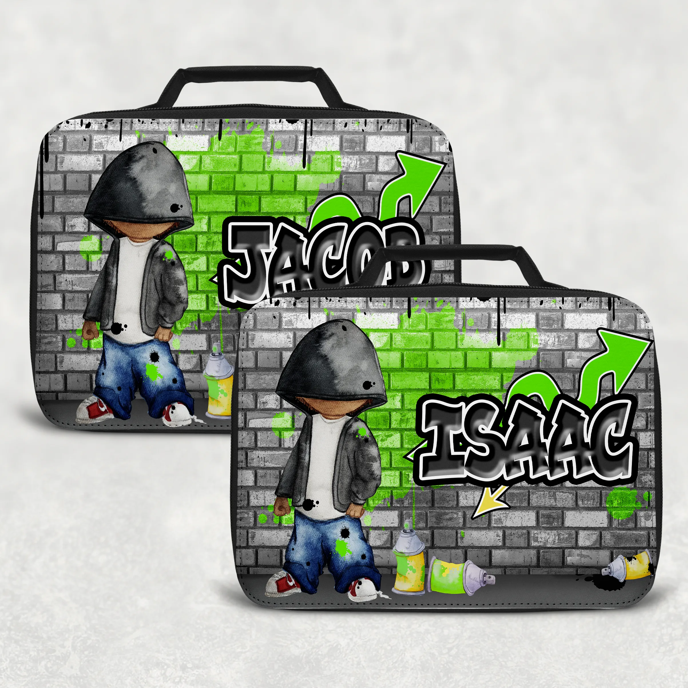 Graffiti Artist Personalised Insulated Lunch Bag