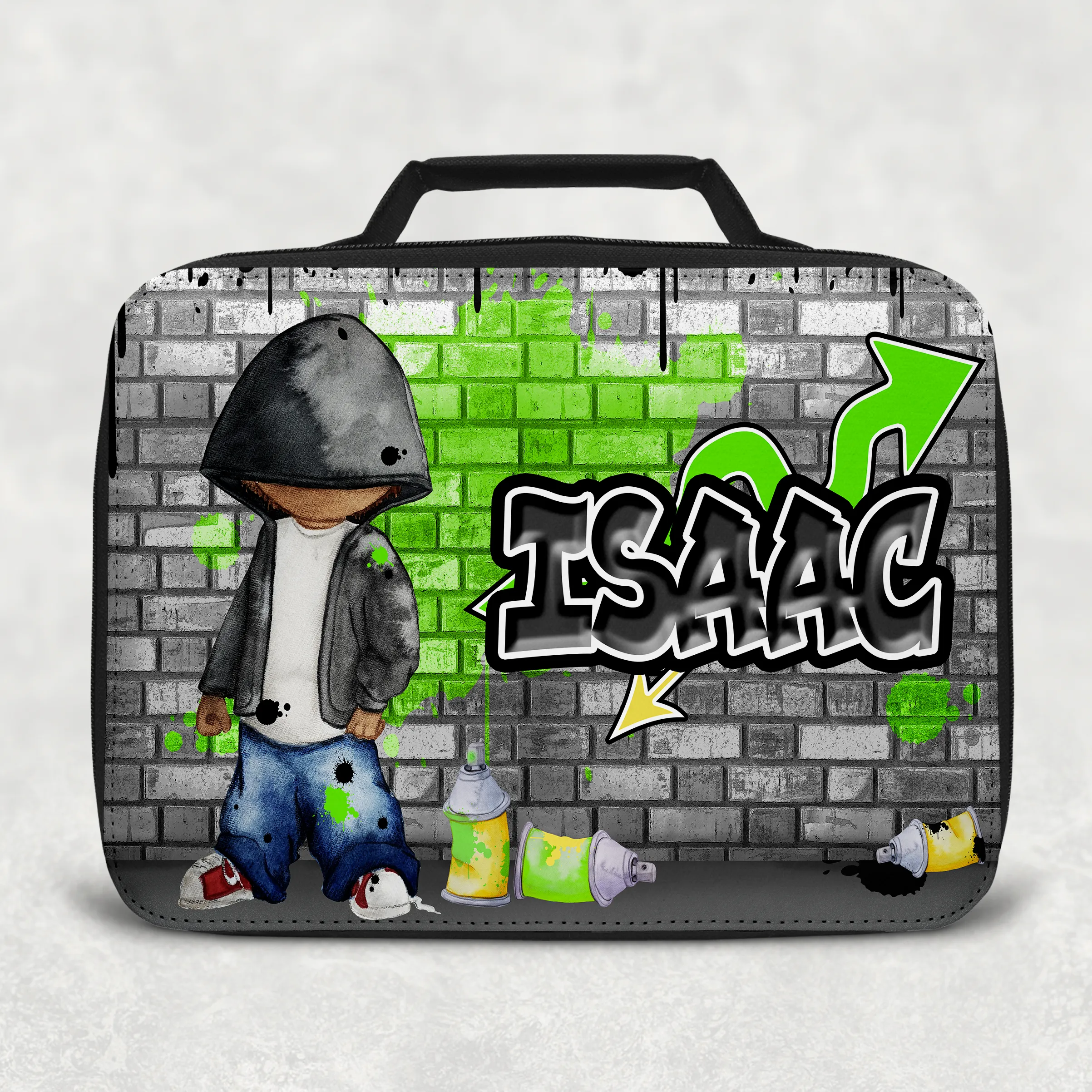 Graffiti Artist Personalised Insulated Lunch Bag