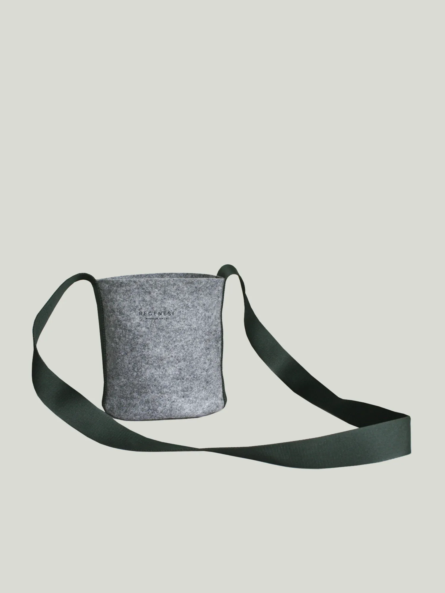 GRAY MINI BUCKET BAG