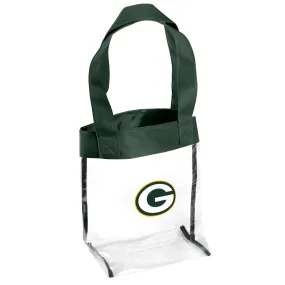 Green Bay Packers Clear Reusable Stadium Tote Bag