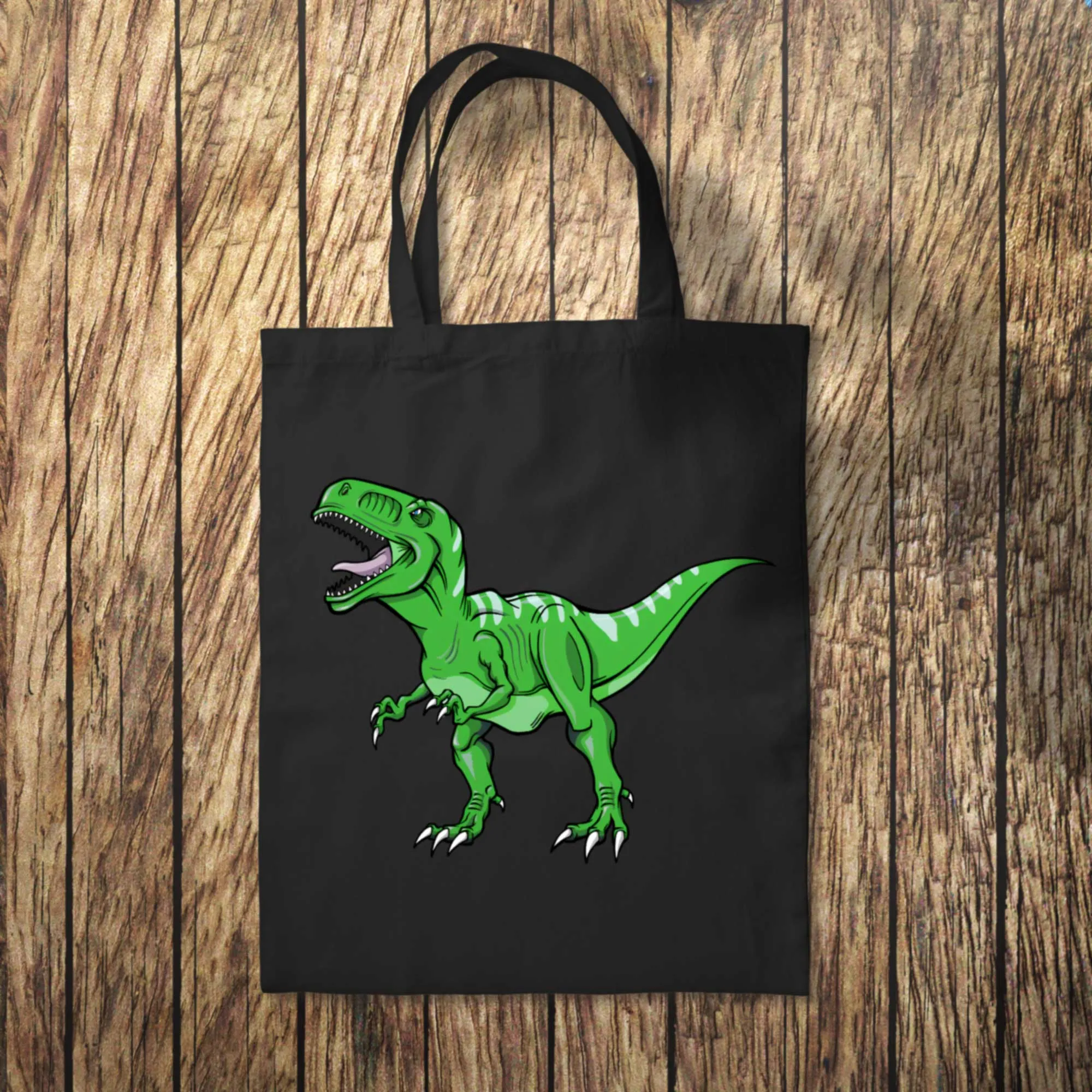 Green Dinosaur Tote Bag 10L Bag