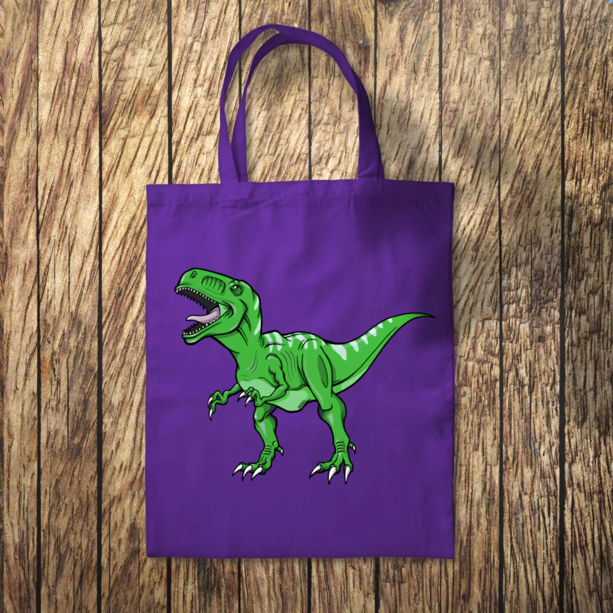 Green Dinosaur Tote Bag 10L Bag