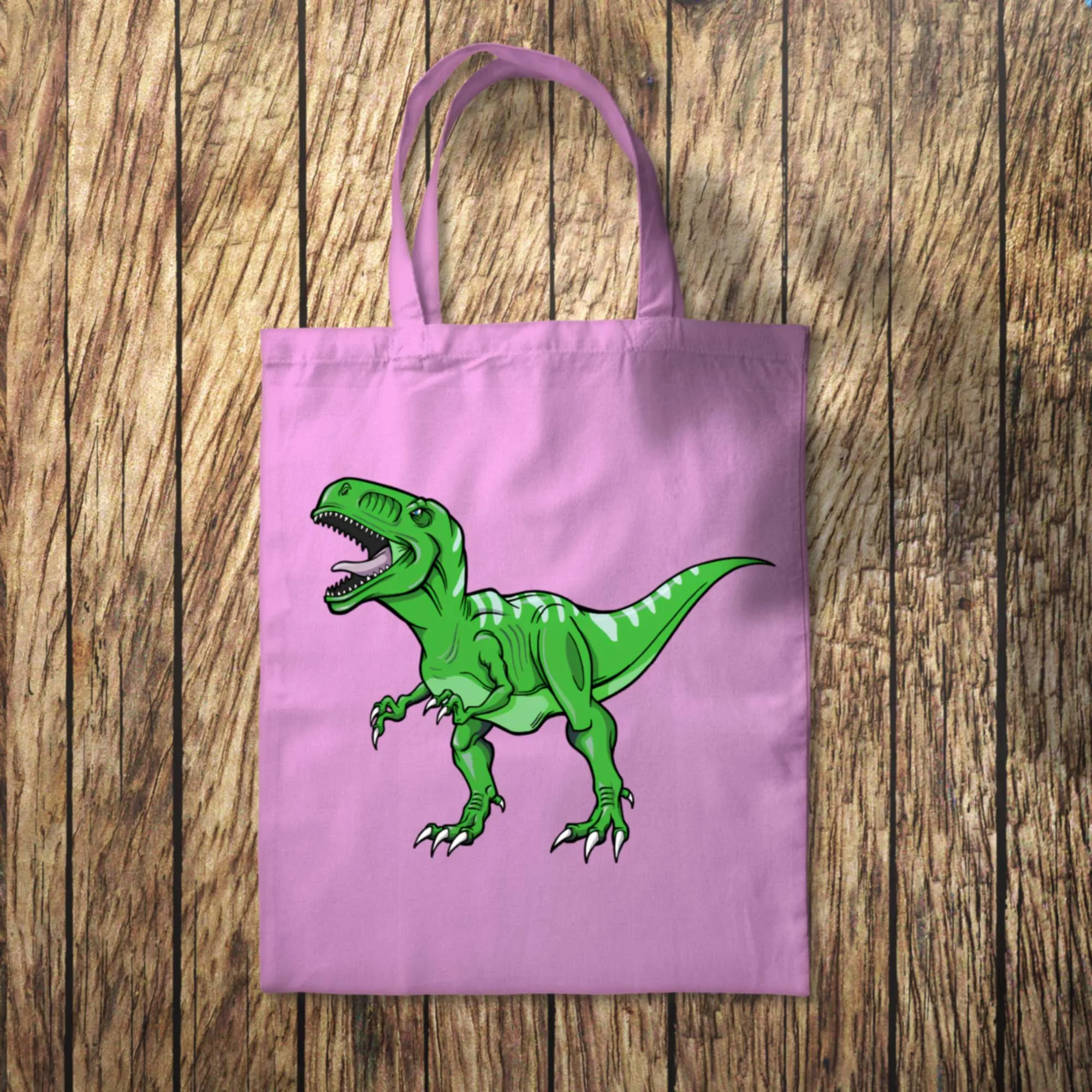 Green Dinosaur Tote Bag 10L Bag