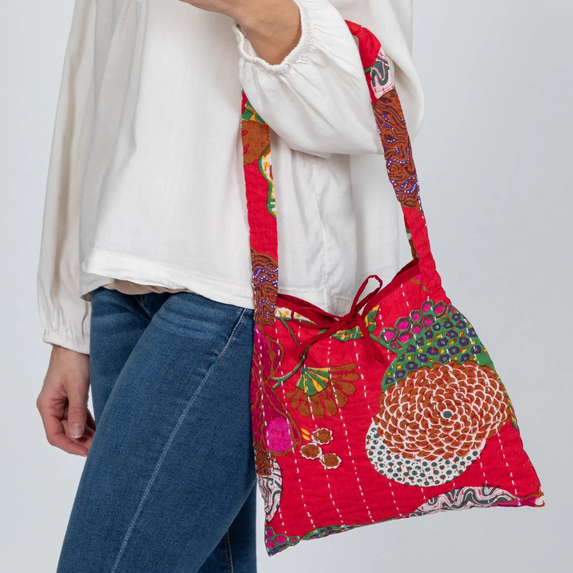 Hand Stitched Kantha Hobo Bag