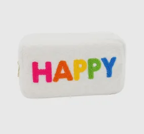 Happy Girl Teddy Chenille Patch Bag