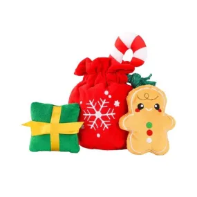 Happy Woofmas - Christmas Gift Bag Dog Plush Toy