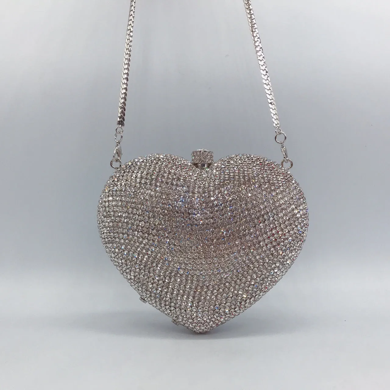 Heart-shaped Diamond Dinner Bag