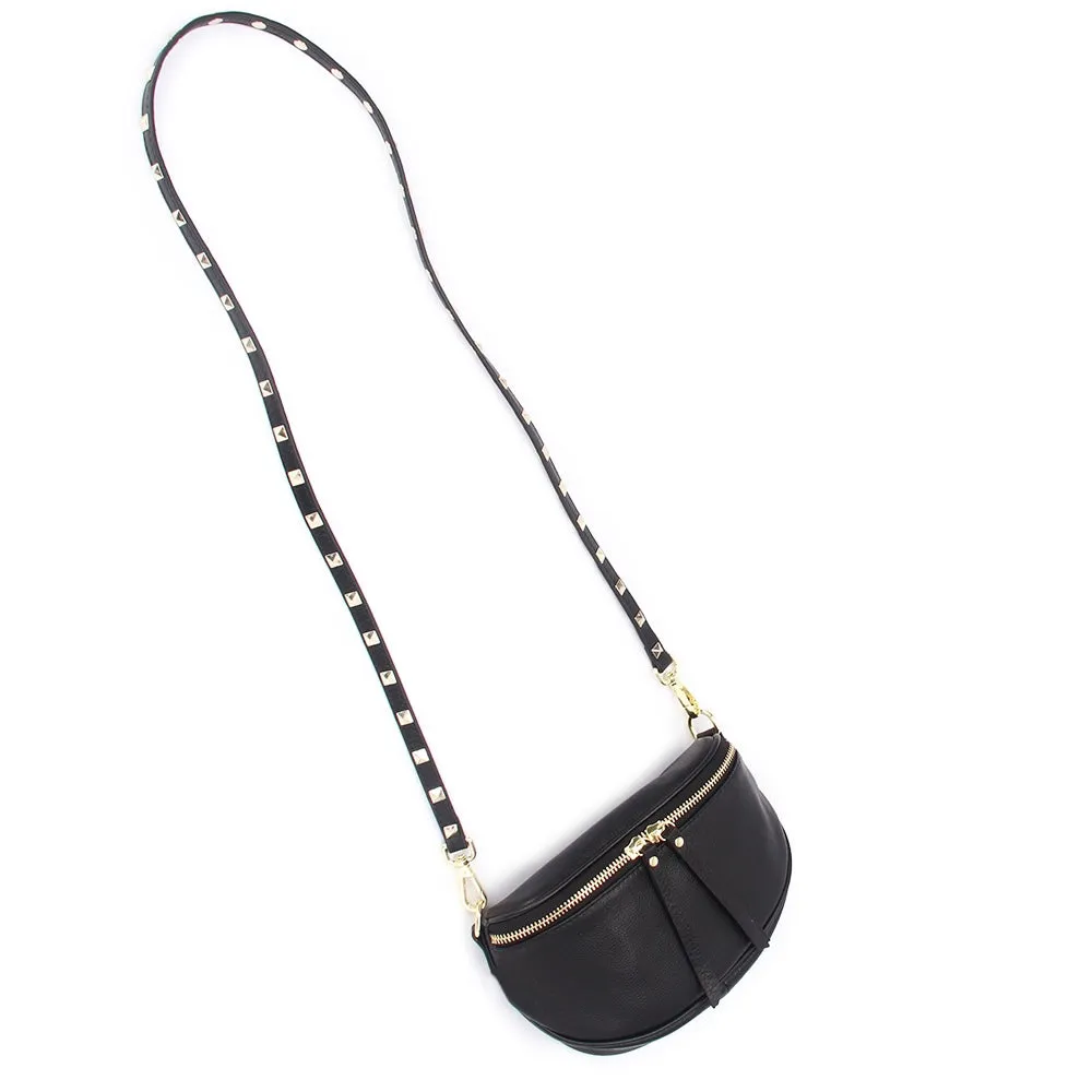 Hi Ho - Obsessed Mini Crossbody Bag in Black/Gold