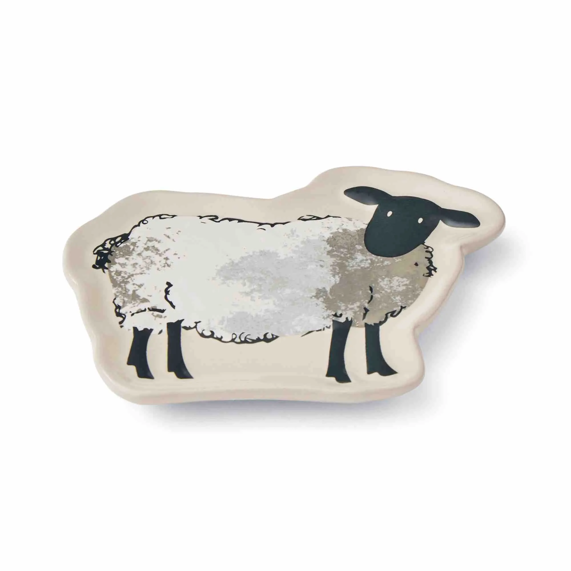 Highland Sheep Ceramic Teabag Tidy