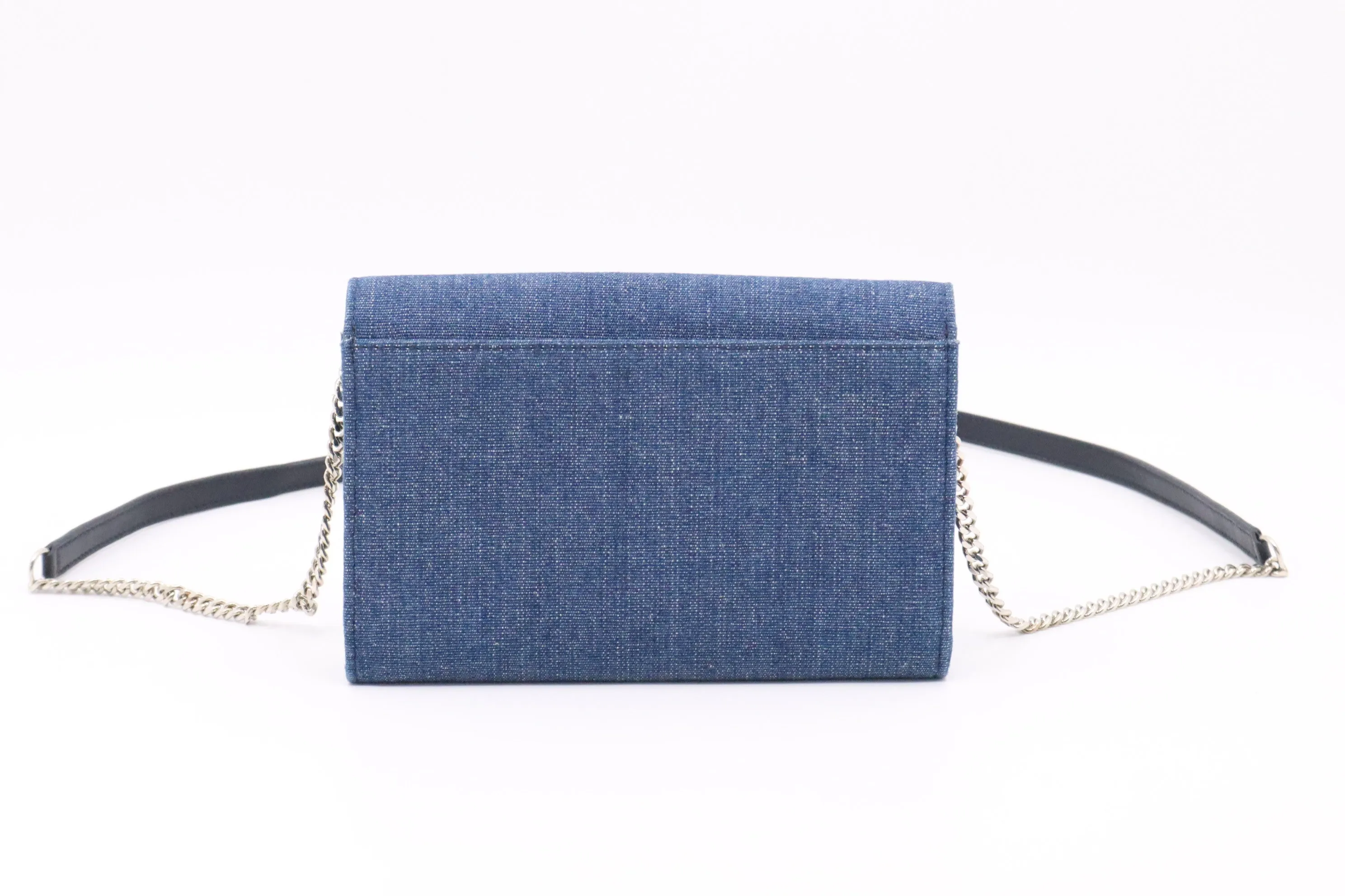 Jimmy Choo Elise Crossbody in Star Studded Denim