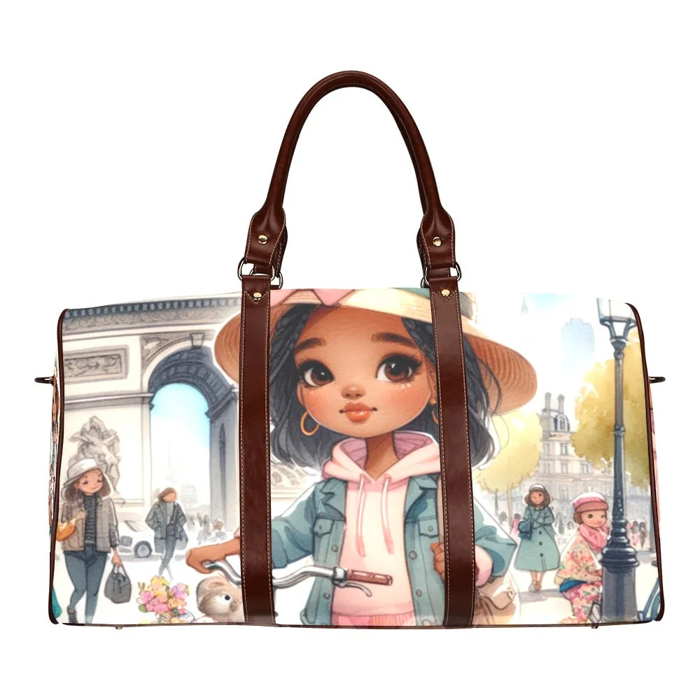 Just a Girl Who Loves Travelling Girl 10 Waterproof Travel Bag/Small (Model 1639)