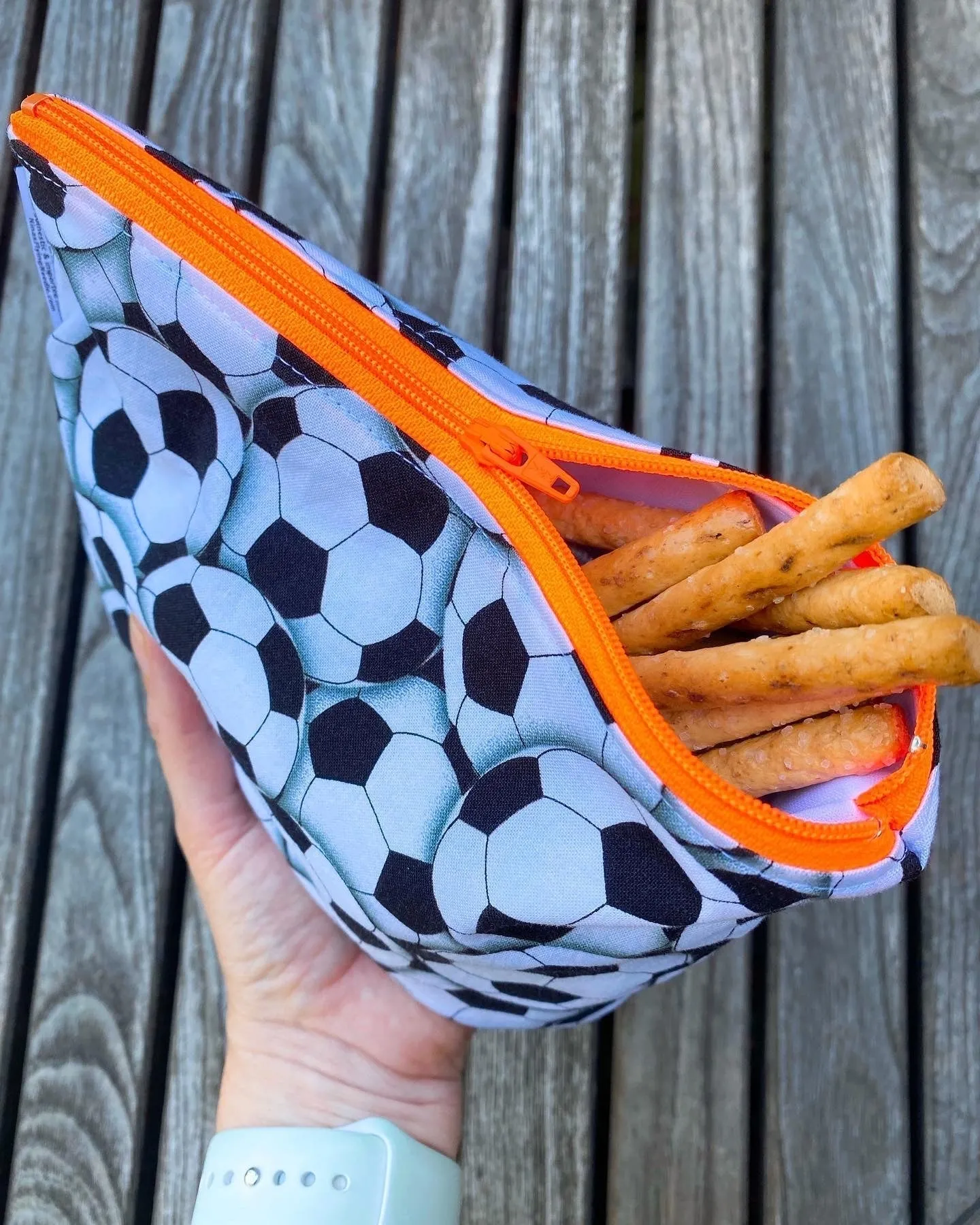 Knick Knack Sized Reusable Zippered Bag Dots