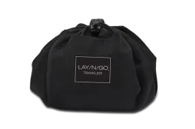 Lay-n-Go 20" Black Men's Toiletry Dopp Kit, Travel Organizer