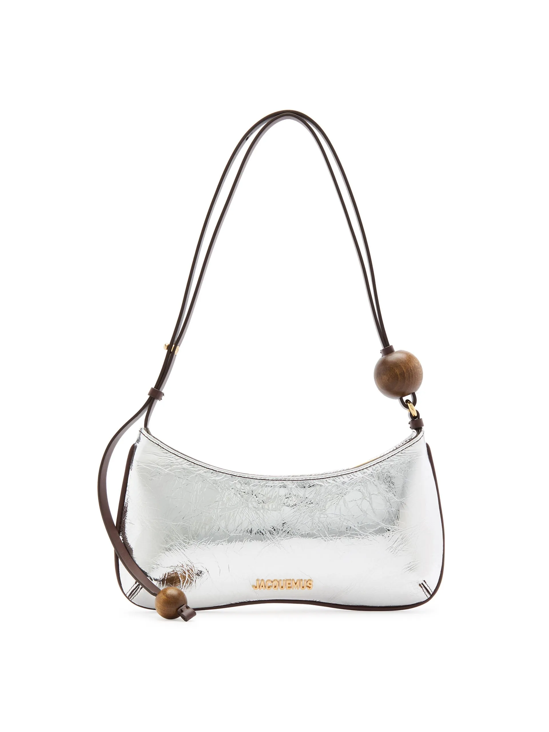 Le Bisou Perle metallic leather shoulder bag