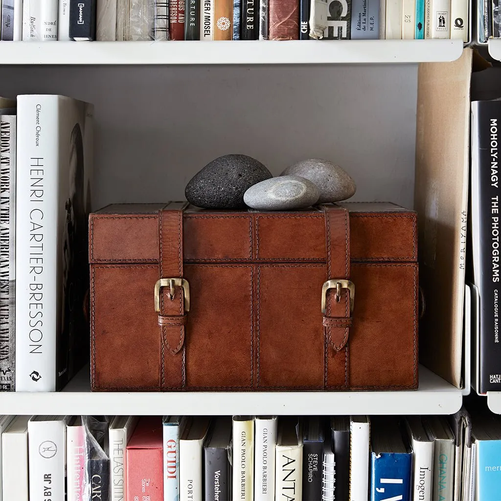 Leather Keepsake Trunk