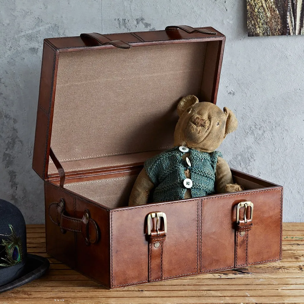 Leather Keepsake Trunk