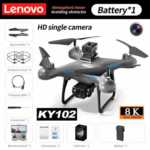 Lenovo KY102 Drone 8K Profesional Dual-Camera Aerial Photography 360