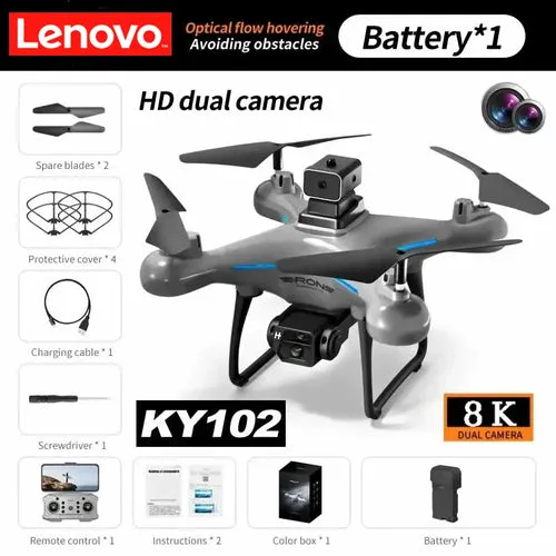 Lenovo KY102 Drone 8K Profesional Dual-Camera Aerial Photography 360