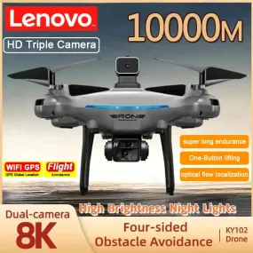 Lenovo KY102 Drone 8K Profesional Dual-Camera Aerial Photography 360