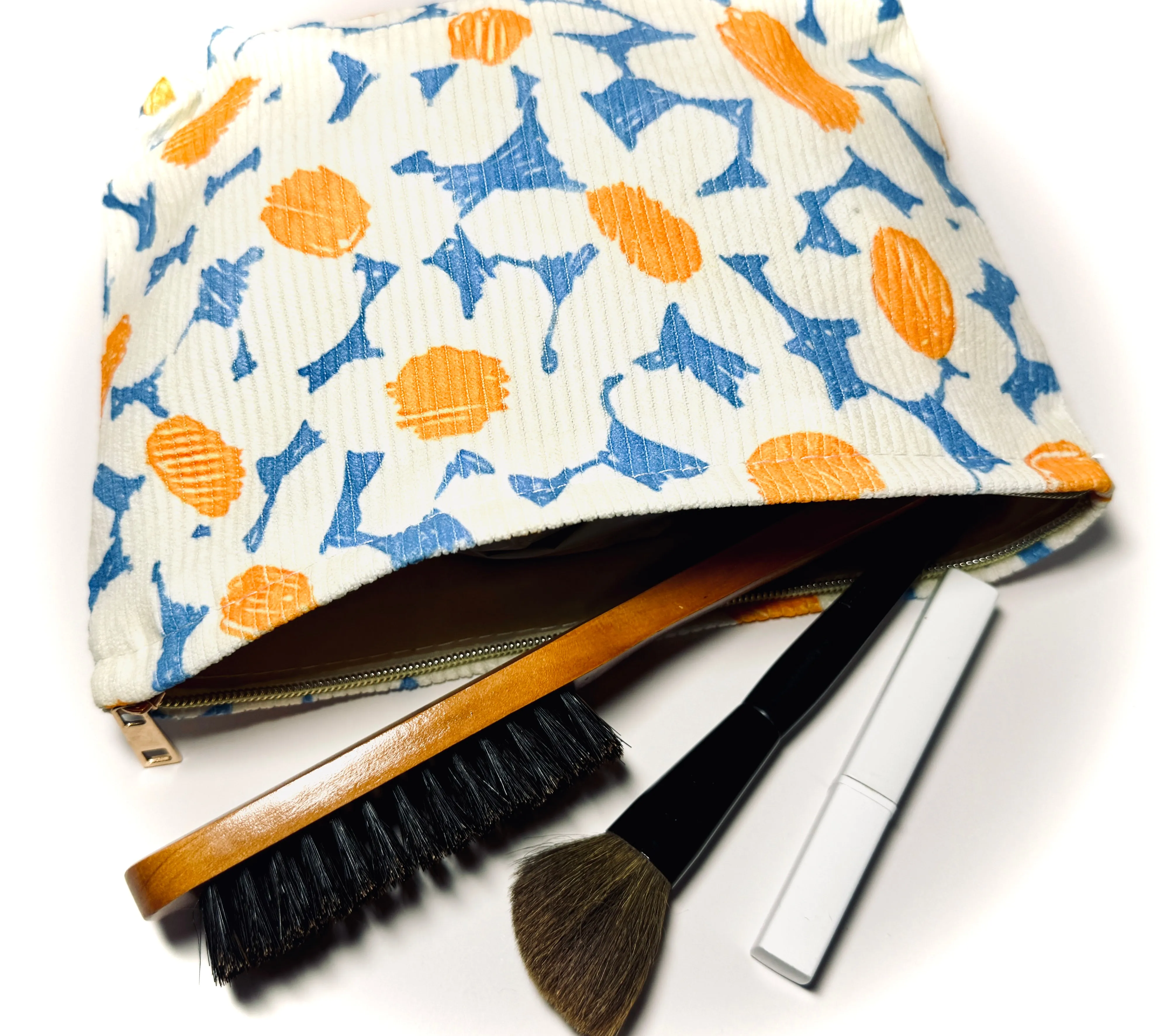 Lightweight Corduroy Makeup Bag