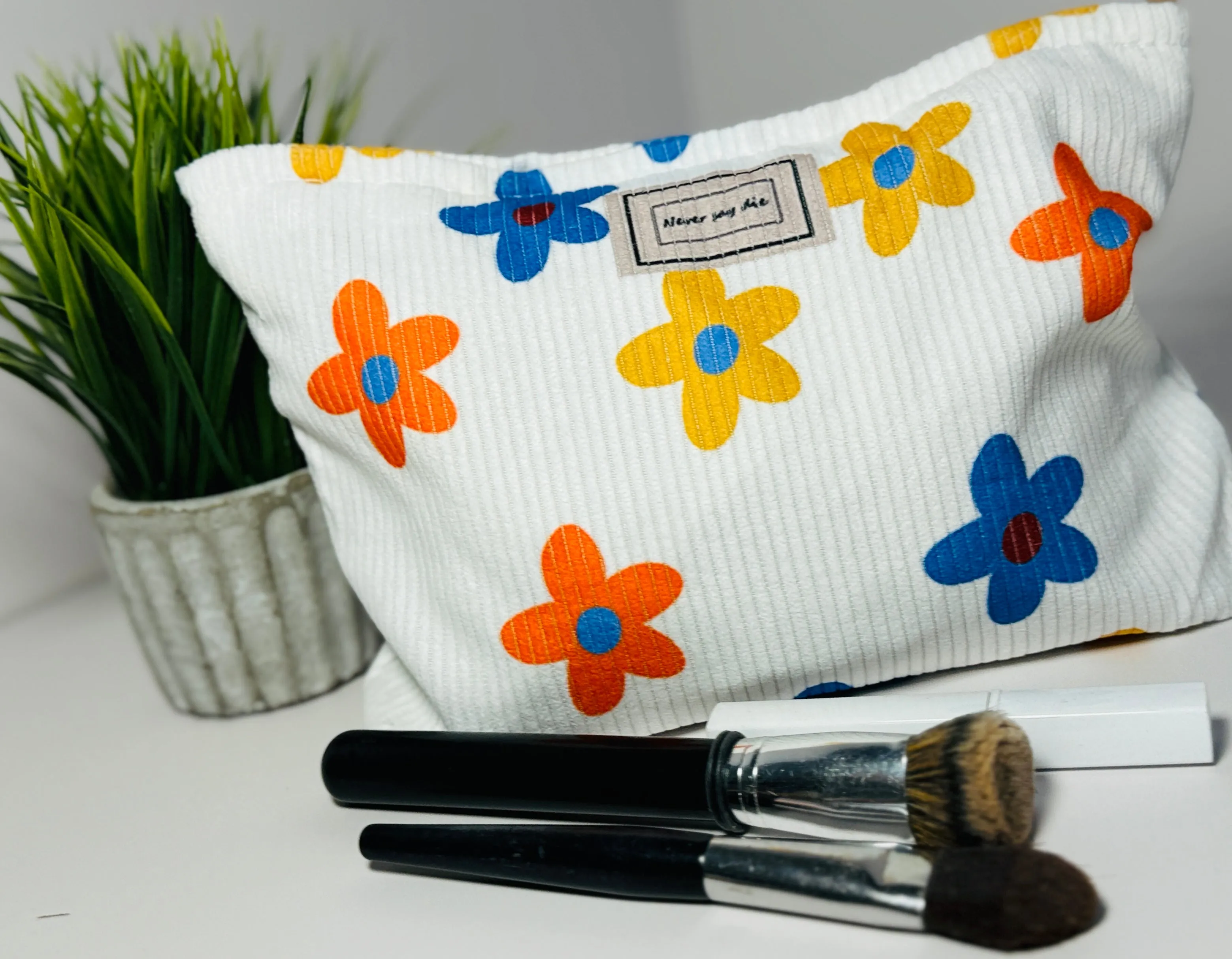 Lightweight Corduroy Makeup Bag