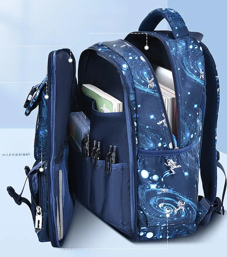 Lightweight Side Refrigerator Type Schoolbag for Elementary Students