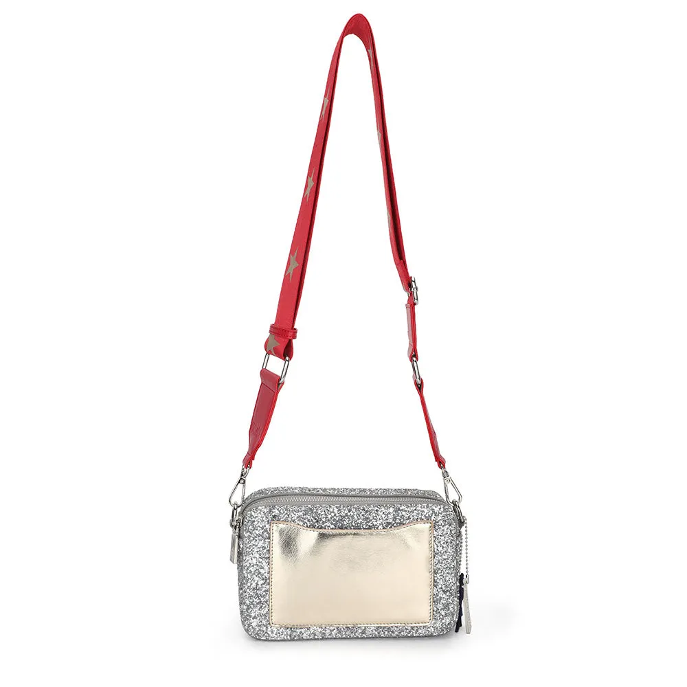 LINDA BAG- SILVER GLITTER MULTI