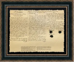 Louisiana Purchase | Custom Framed Historic Document on Archival Paper | 21L X 25W Inches