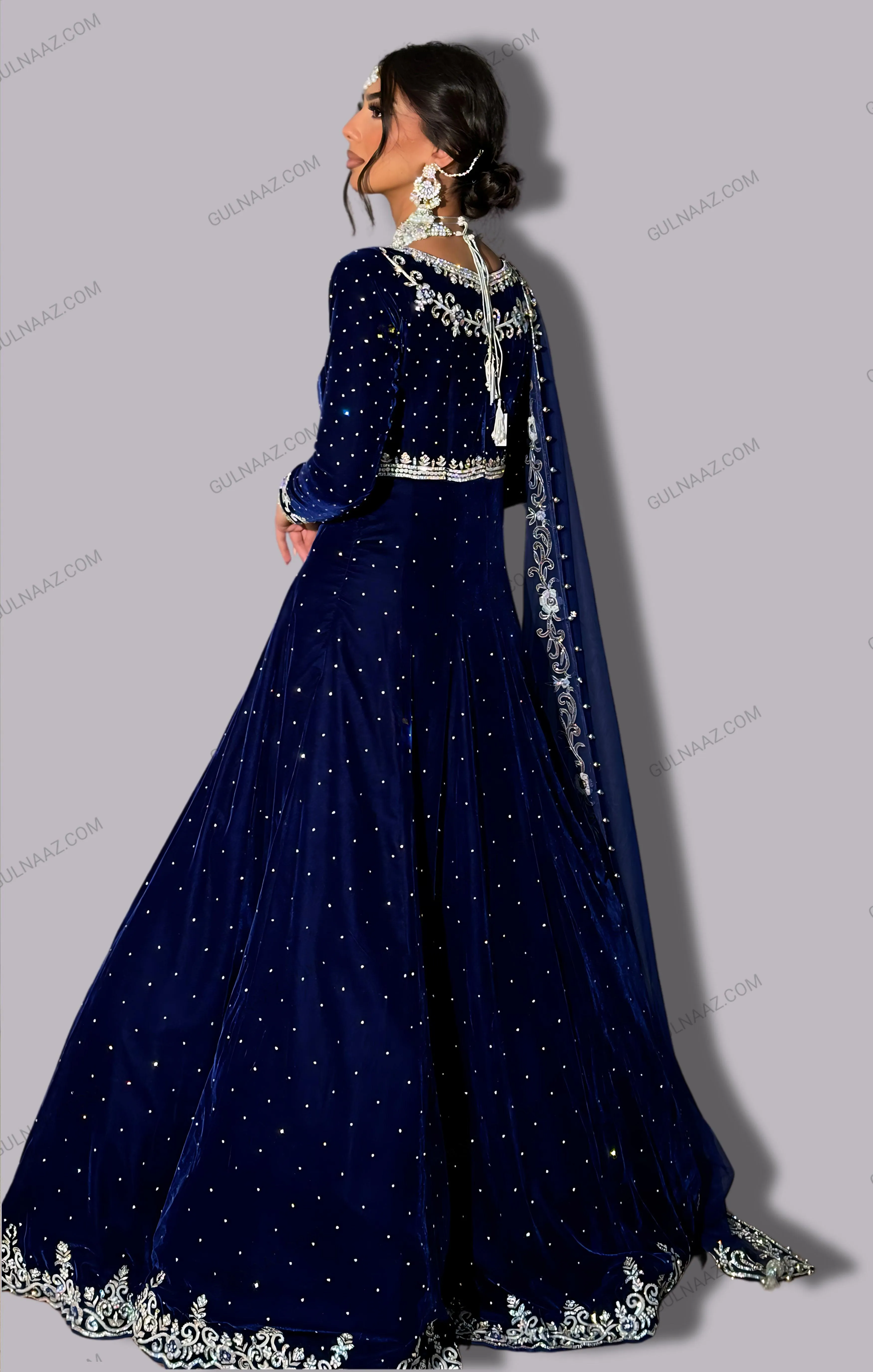 Manahil Velvet Gown